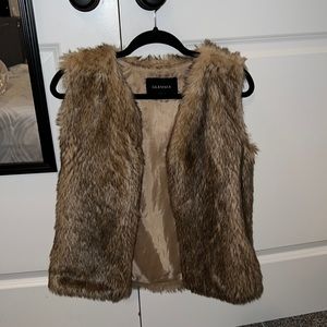 Faux fur vest